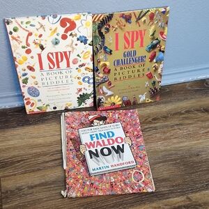 3 Seek & Find Books: I Spy & Wheres Waldo